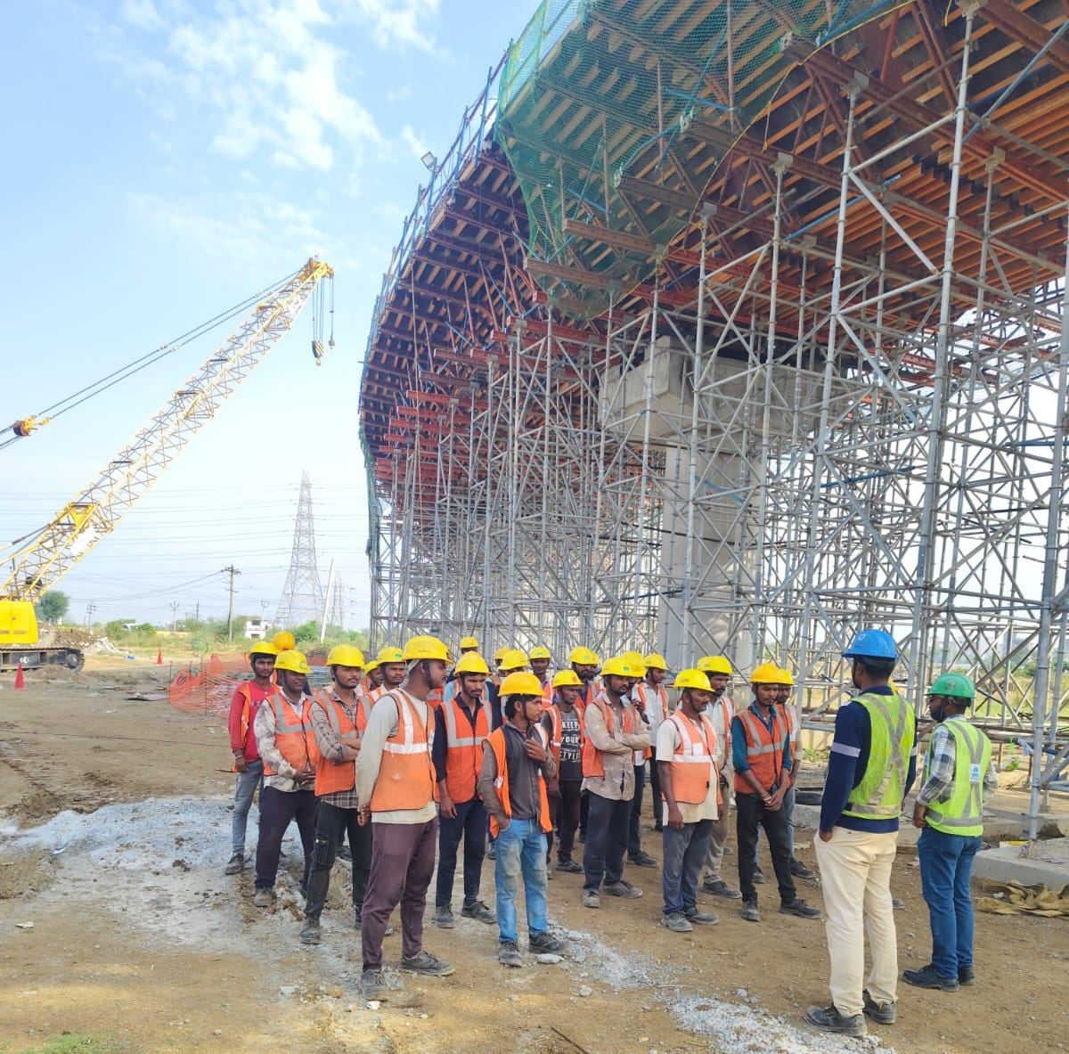 CPRR Chennai — Box Girder Works and Site Team